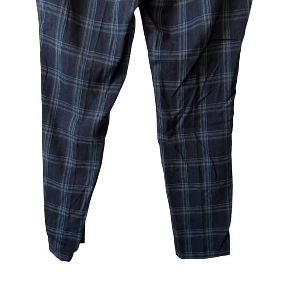 Vince Camuto New Women's Preppy Plaid Trouser Pants Blue Size 6 Career Academia - Picture 6 of 8